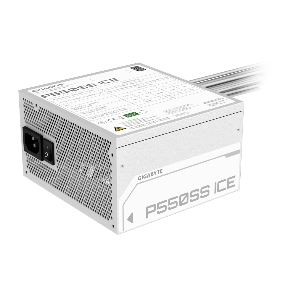 Gigabyte Desktop Power Supply 550w 80 Plus Silver P550SS ICE view 6